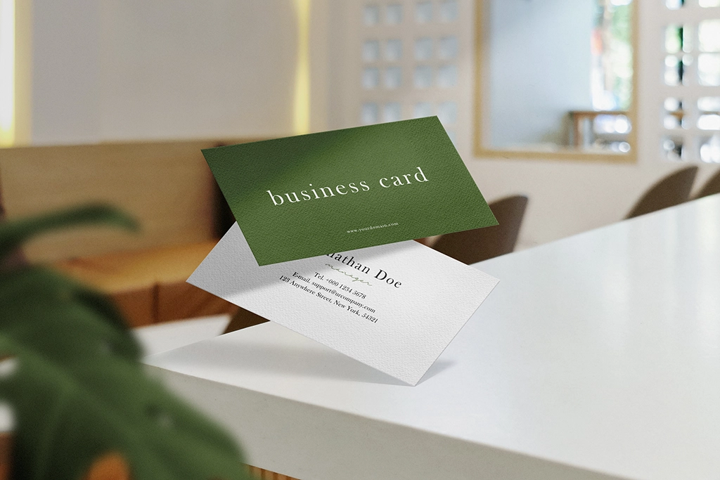 Business card design and print services